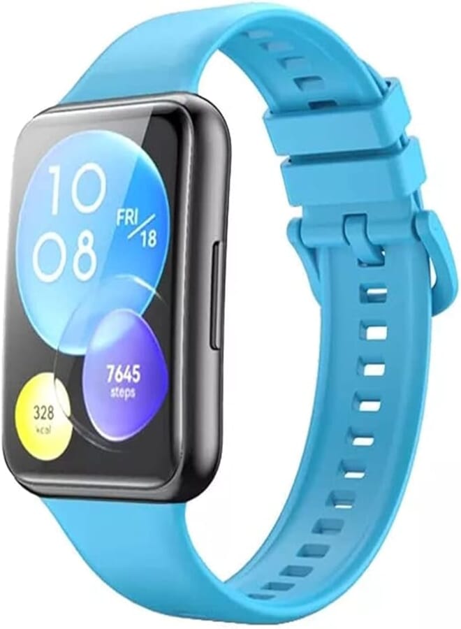 Dado silicone replacement band compatible with huawei fit 2 watch, solid color watch strap